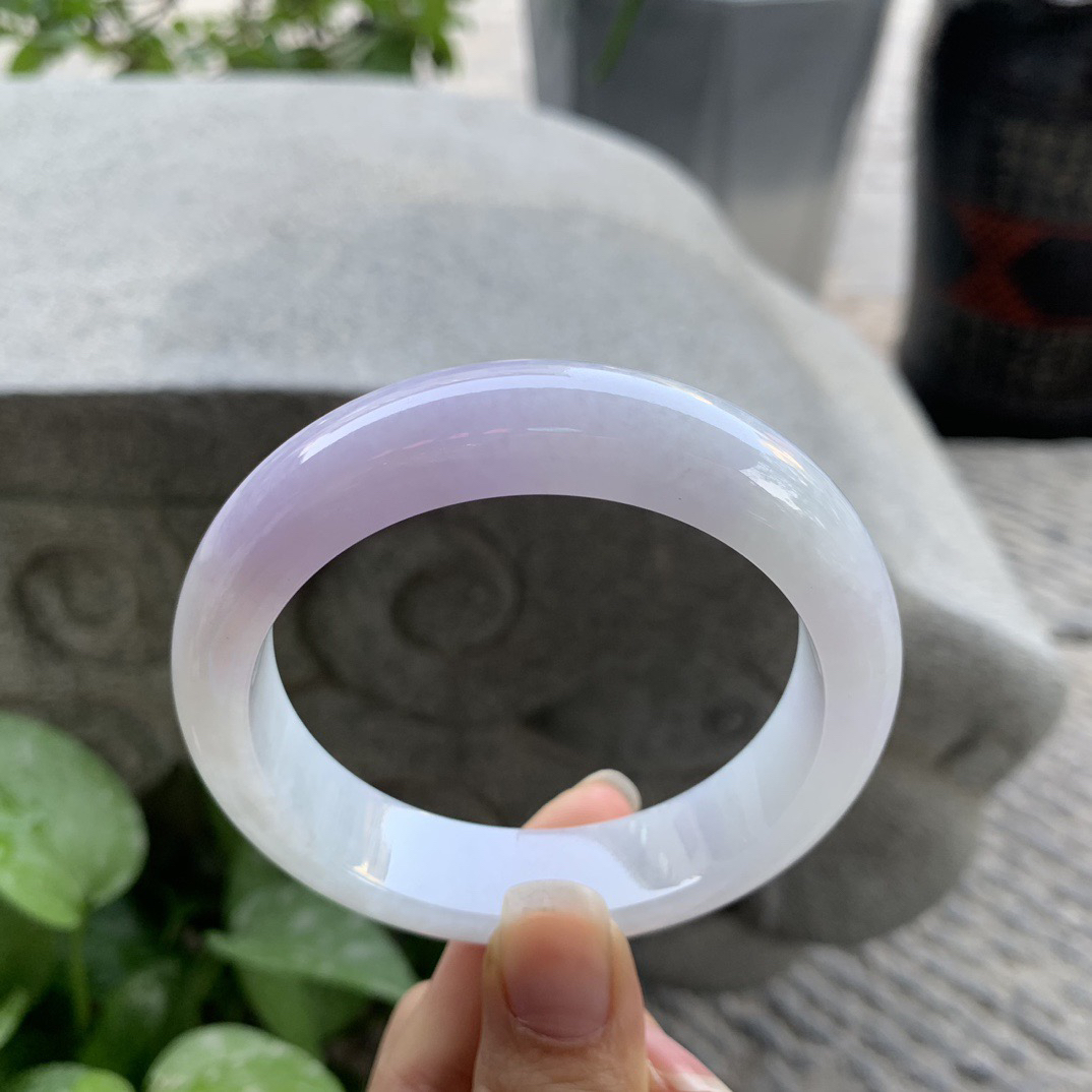 大圈口 58.4-14.5-9.2【冰紫正圈手镯】正圈58 59可戴