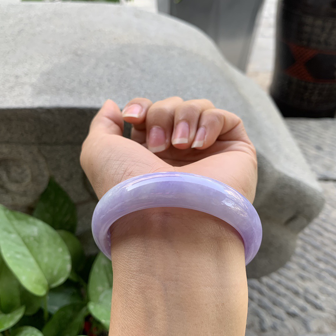 圈口55-13.8-7.1 【浓紫正圈手镯】正圈55 56可戴