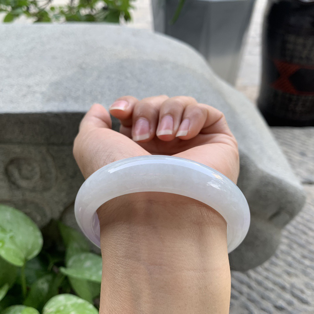 大圈口 58.4-14.5-9.2【冰紫正圈手镯】正圈58 59可戴