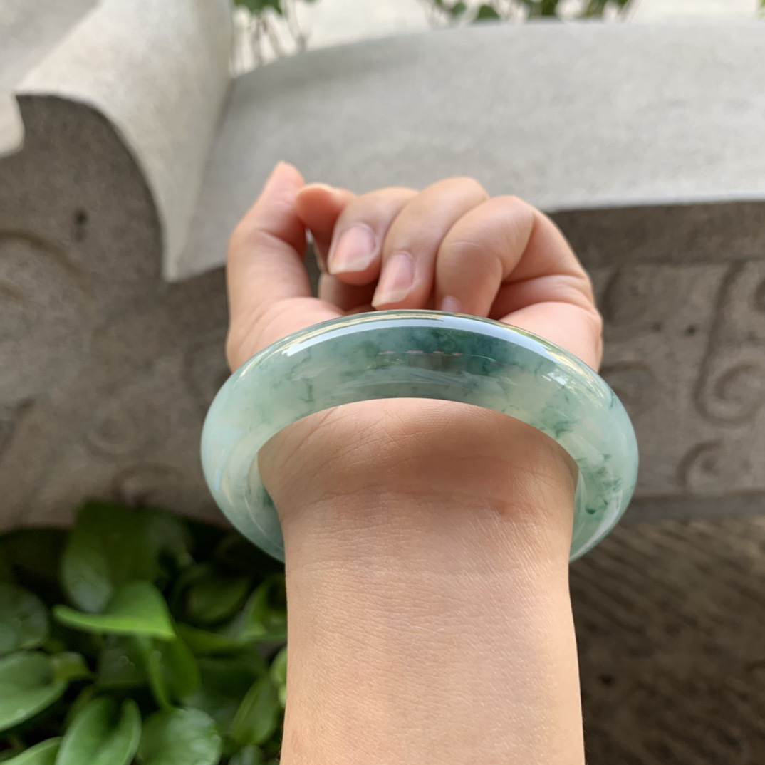 宽版大圈口 60-14.6-9.4【飘花正圈手镯】正圈60 61可戴