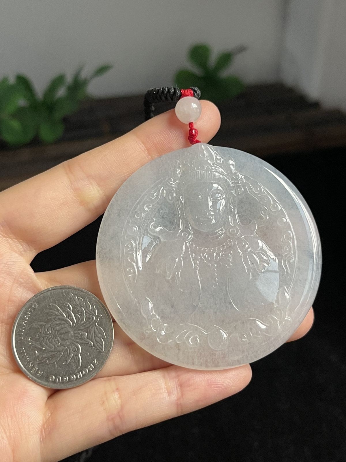 翡翠挂件，配珠未测