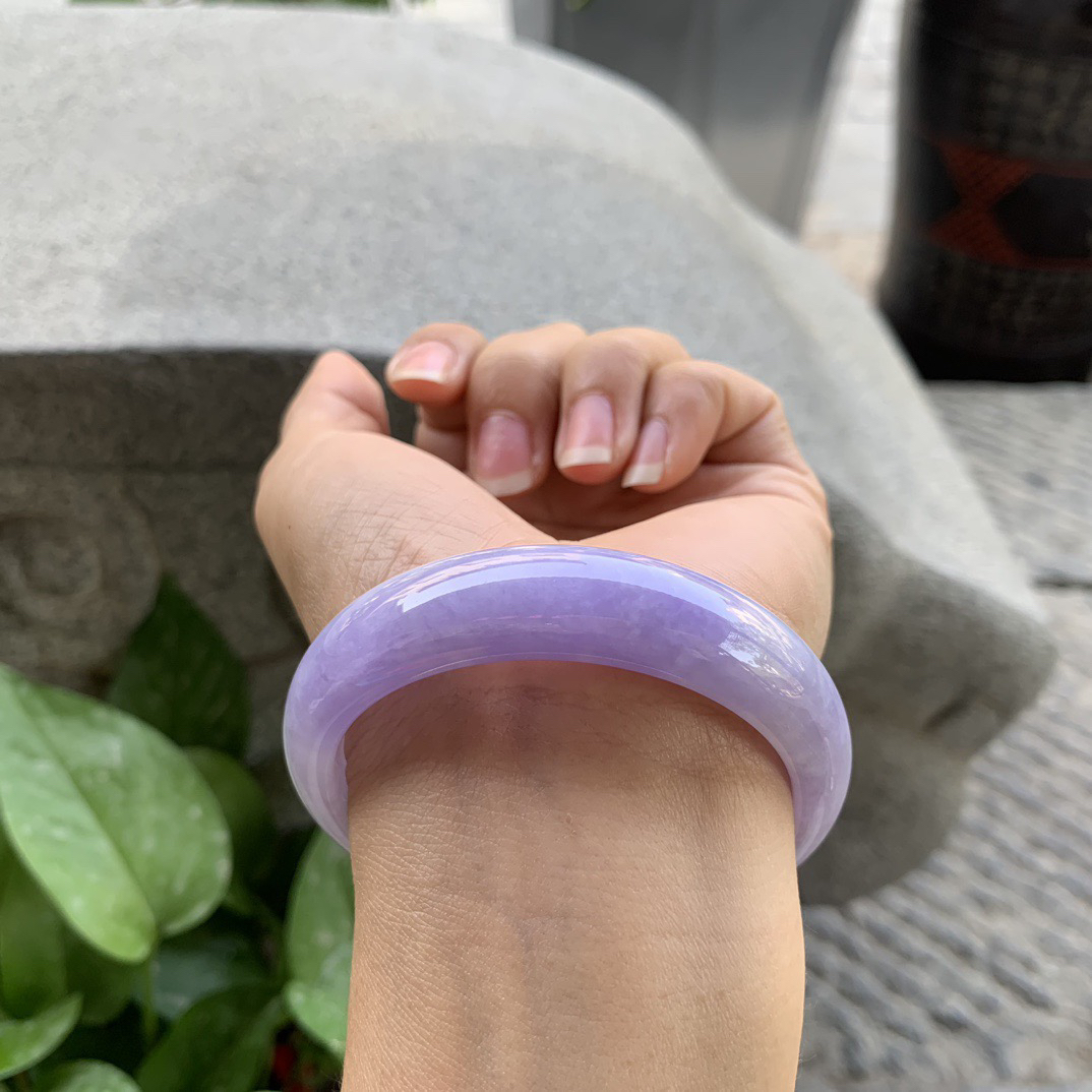 圈口55-13.8-7.1 【浓紫正圈手镯】正圈55 56可戴