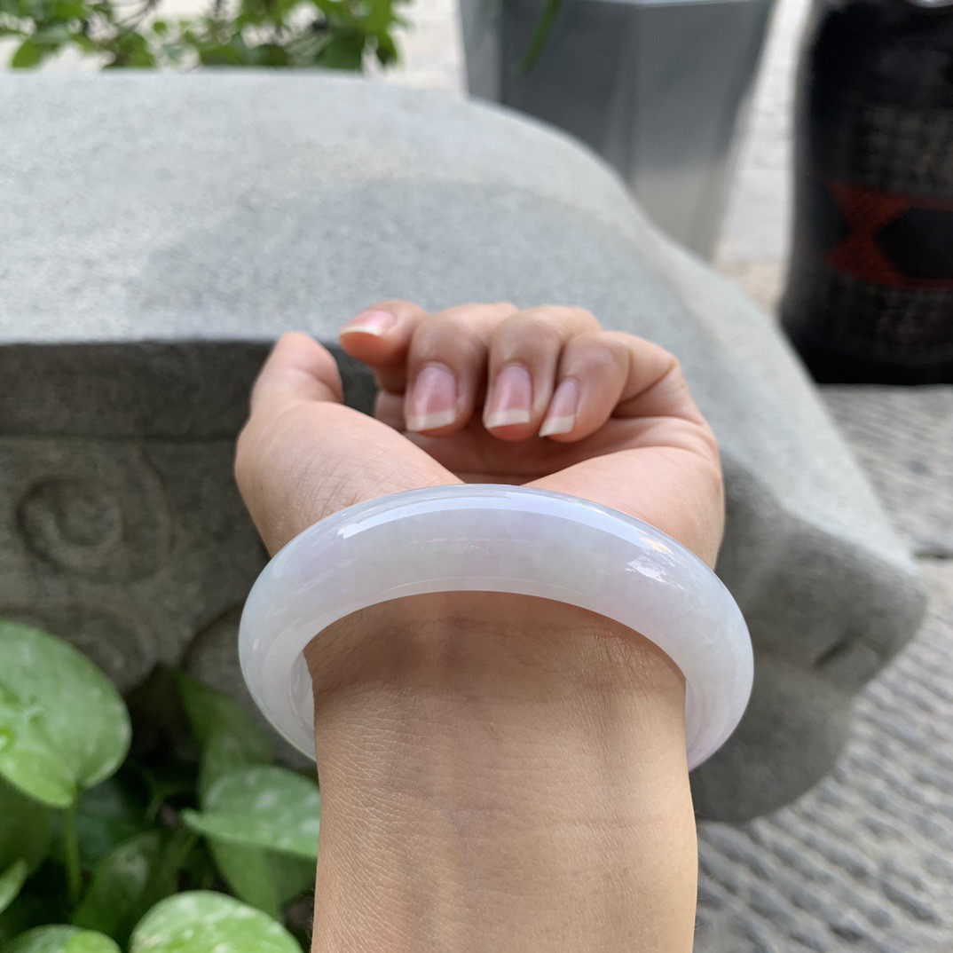 大圈口 58.4-14.5-9.2【冰紫正圈手镯】正圈58 59可戴