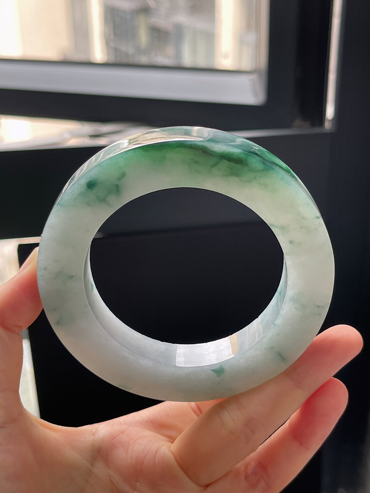 翡翠毛胚，⭕️正圈最大做69，圆条最小做65；最小做58.3