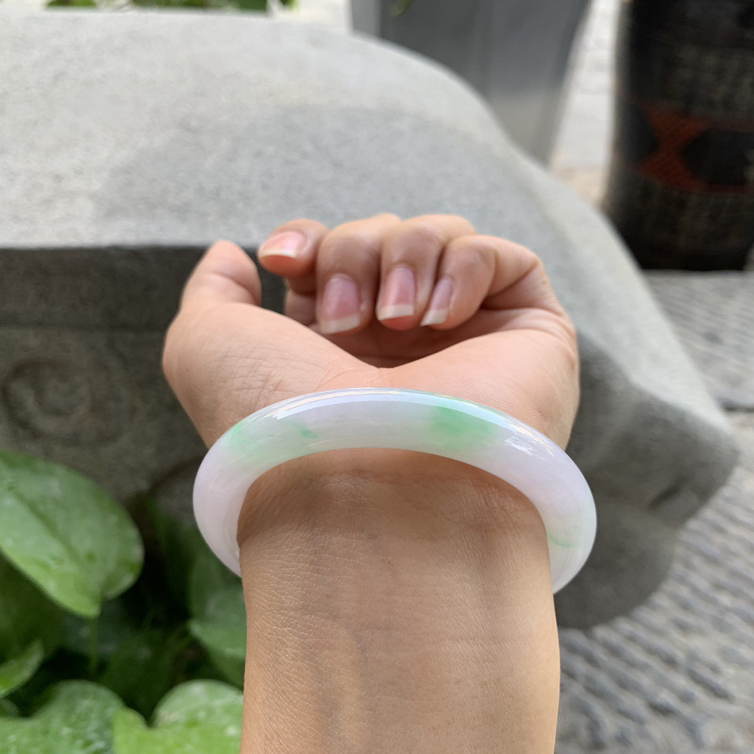 小圈口 53.7-9.1【春彩圆条手镯】圆条53  54可戴