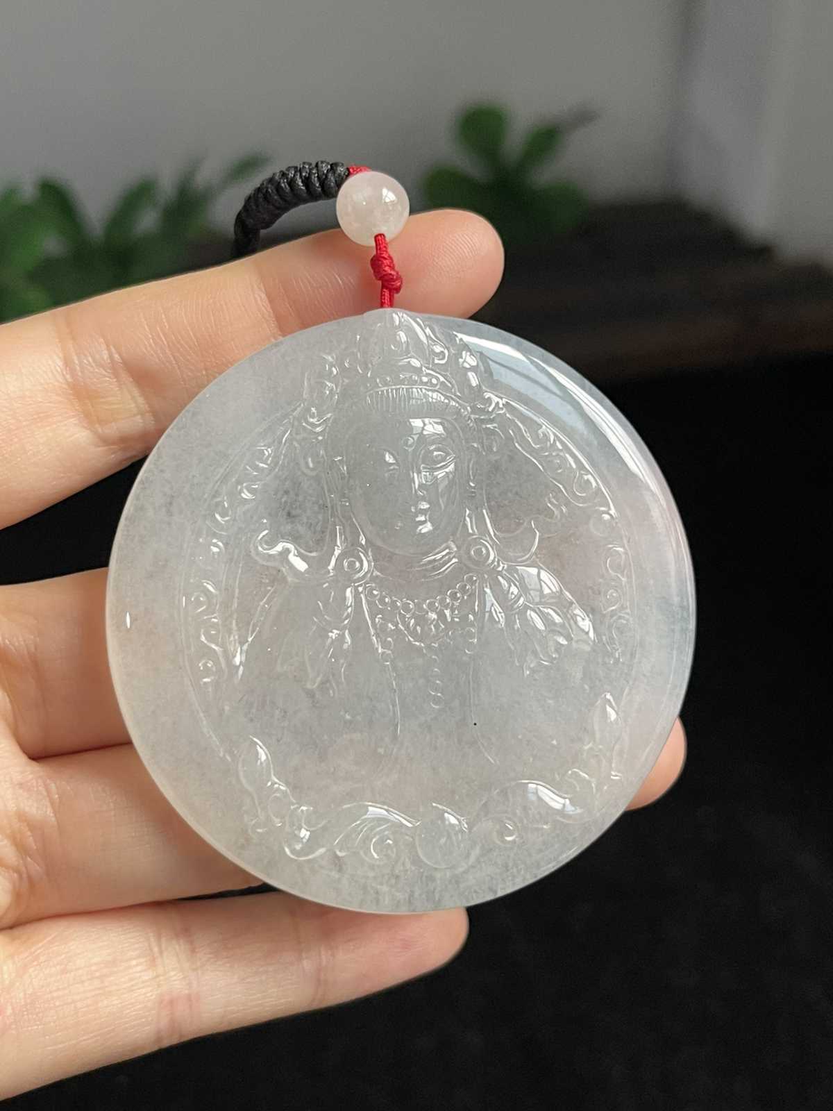 翡翠挂件，配珠未测