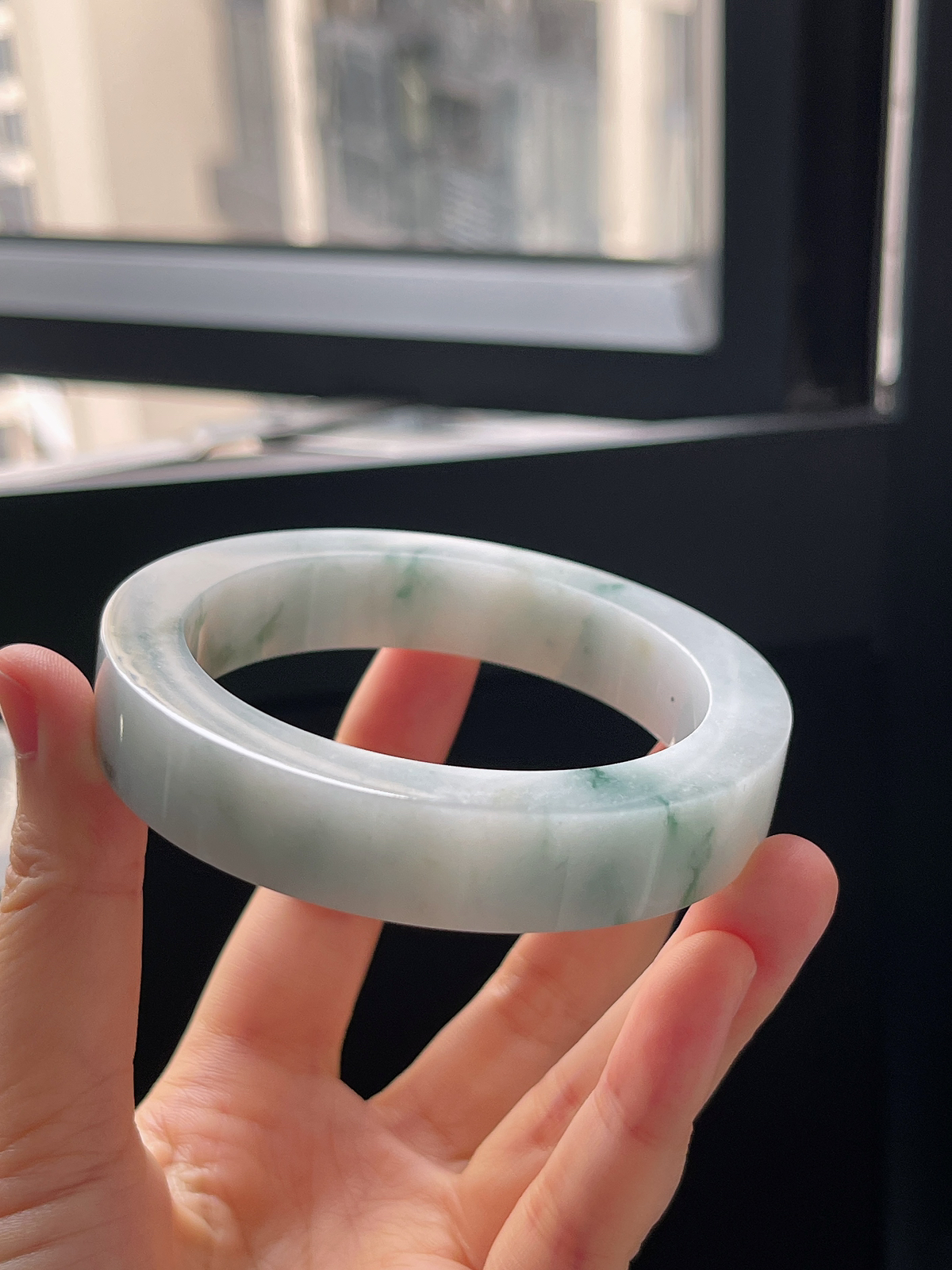 翡翠镯饼，⭕️正圈最大做59，最小做57.5