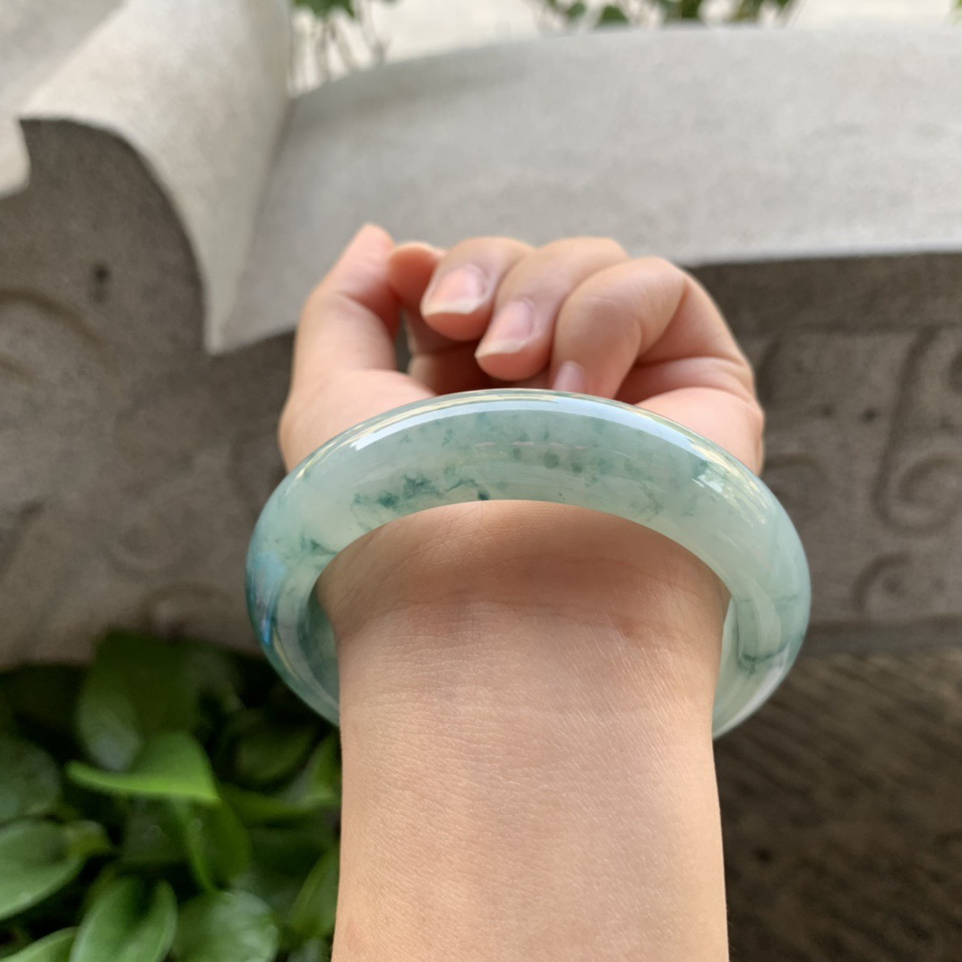 宽版大圈口 60-14.6-9.4【飘花正圈手镯】正圈60 61可戴