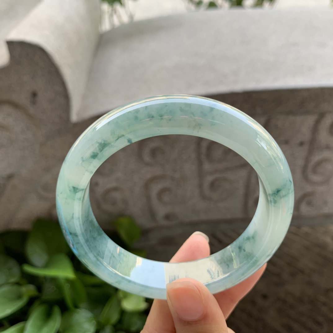 宽版大圈口 60-14.6-9.4【飘花正圈手镯】正圈60 61可戴