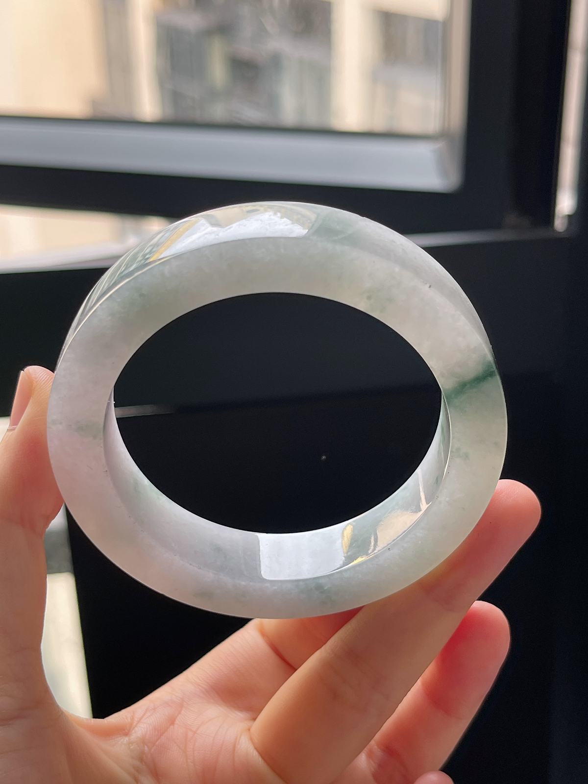 翡翠镯饼，⭕️正圈最大做58，最小做55.6