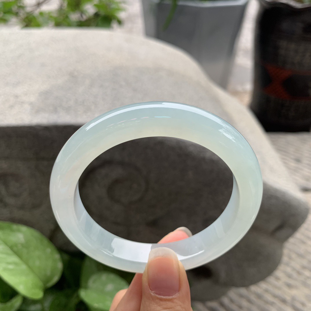 大圈口 58.7-11.8-9.1【冰种晴正圈手镯】正圈58 59可戴