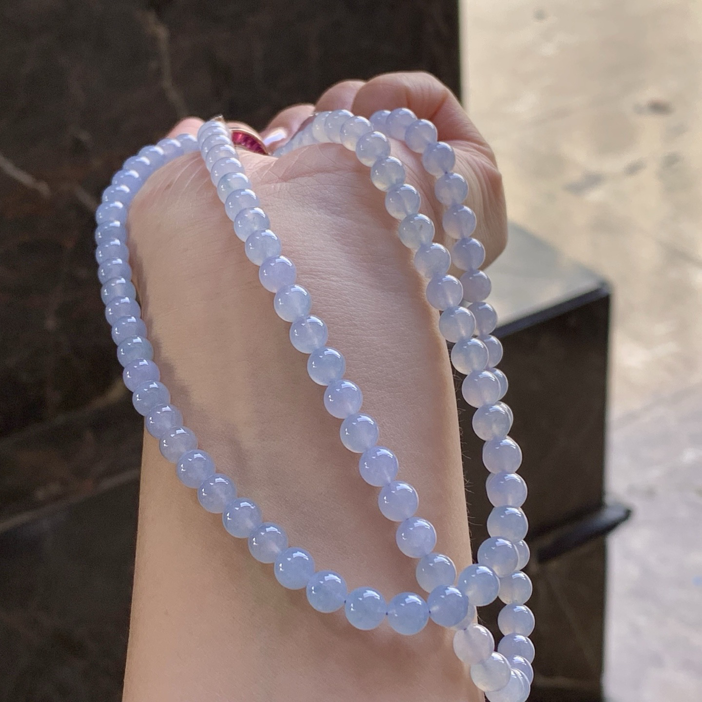 糯冰春色珠链
颜色漂亮 水润清爽