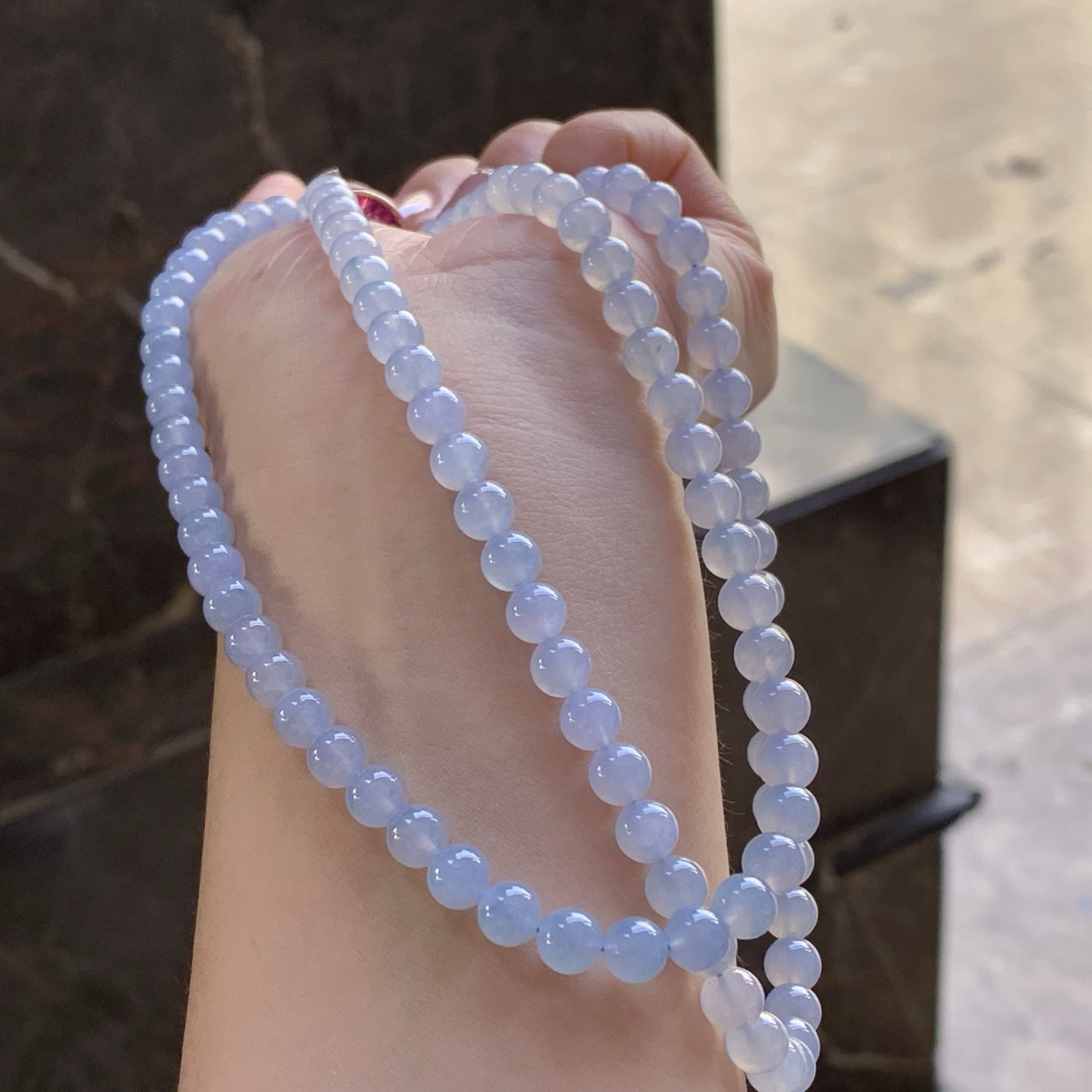 糯冰春色珠链
颜色漂亮 水润清爽