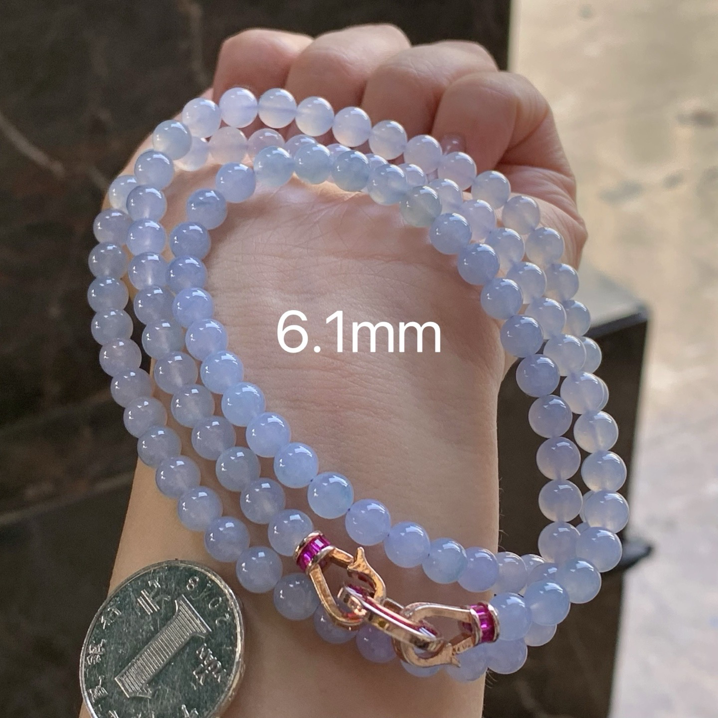 糯冰春色珠链
颜色漂亮 水润清爽