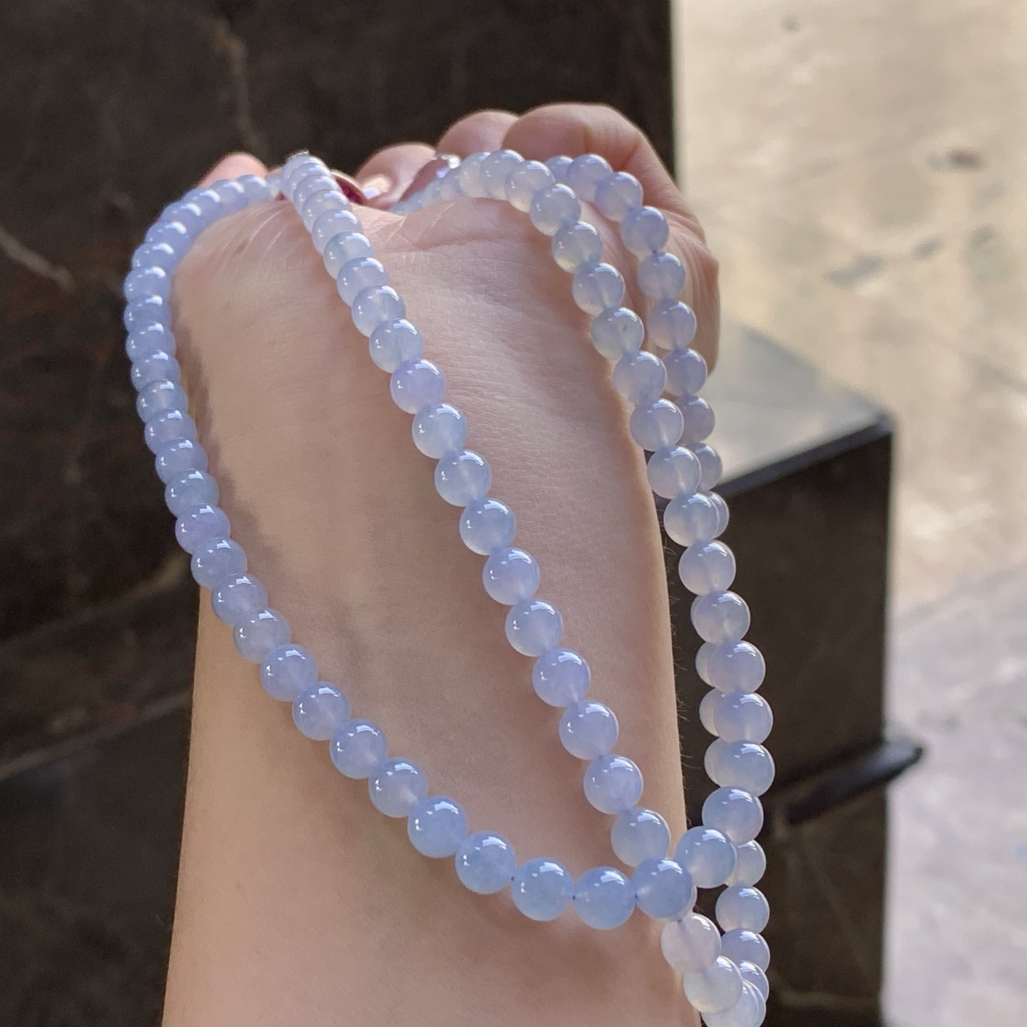 糯冰春色珠链
颜色漂亮 水润清爽