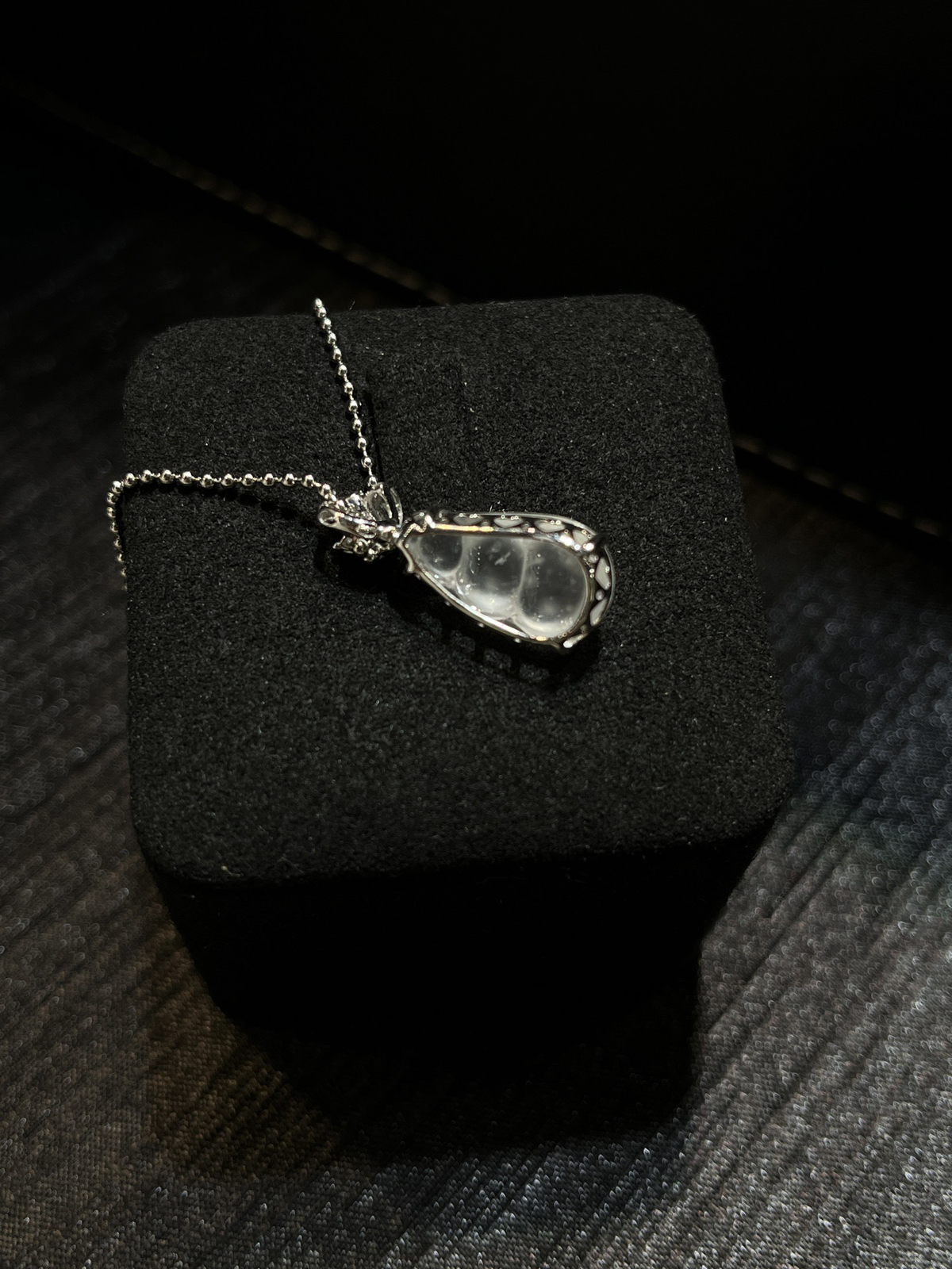 冰种木那雪花棉福豆……
-

尺寸看图一
18k金镶嵌