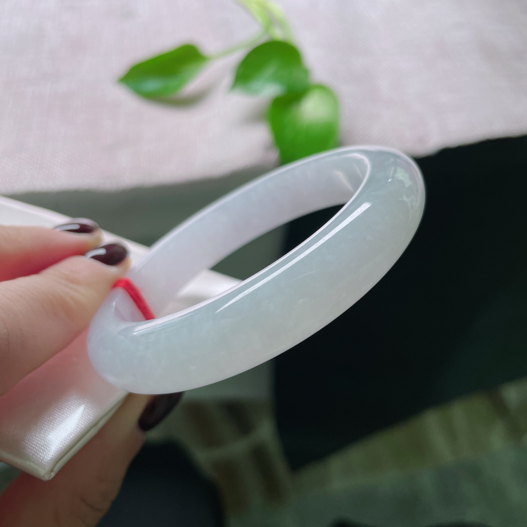 54.7/11.8/8.4，冰紫正圈，种老，清润通透，佩戴，减龄，皮纹，ss50076a