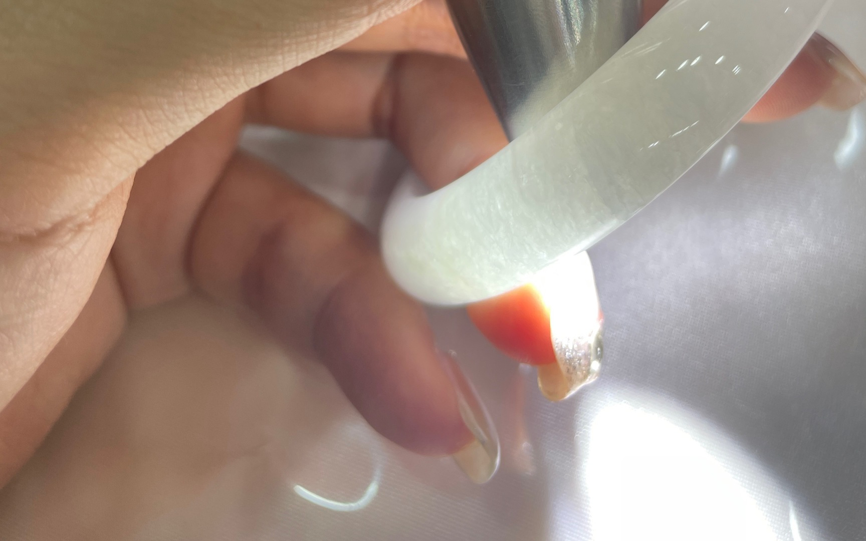 54.7/11.8/8.4，冰紫正圈，种老，清润通透，佩戴，减龄，皮纹，ss50076a