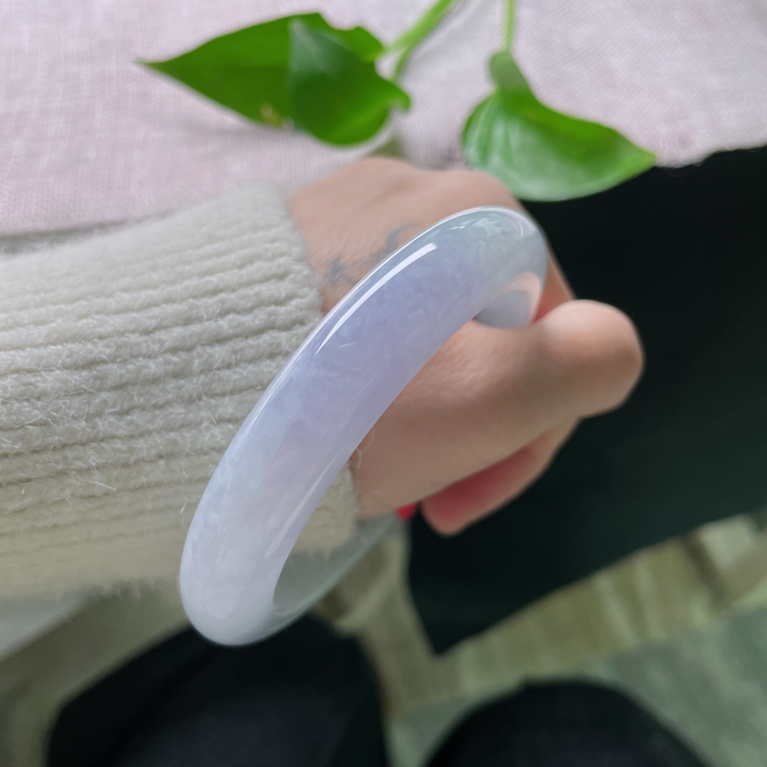 58.8/12.3/9.5紫罗兰正，水头好，种老，紫气东来，温润雅致，自带感。，ss50219a