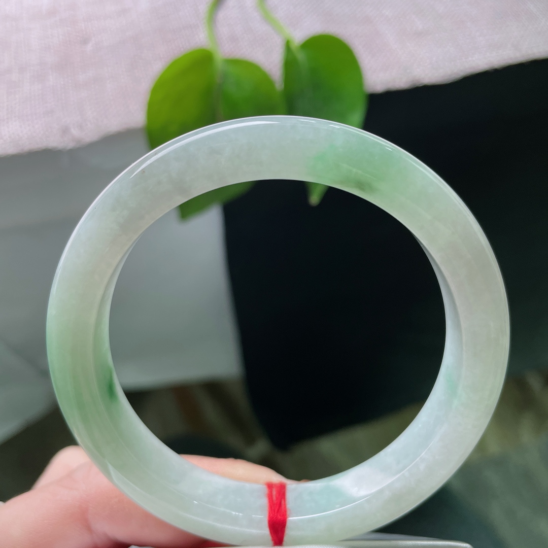 58.2/10.9/8.6飘绿正圈，窄条，水润细腻，清新脱俗，倾心，洒金，ss50264a