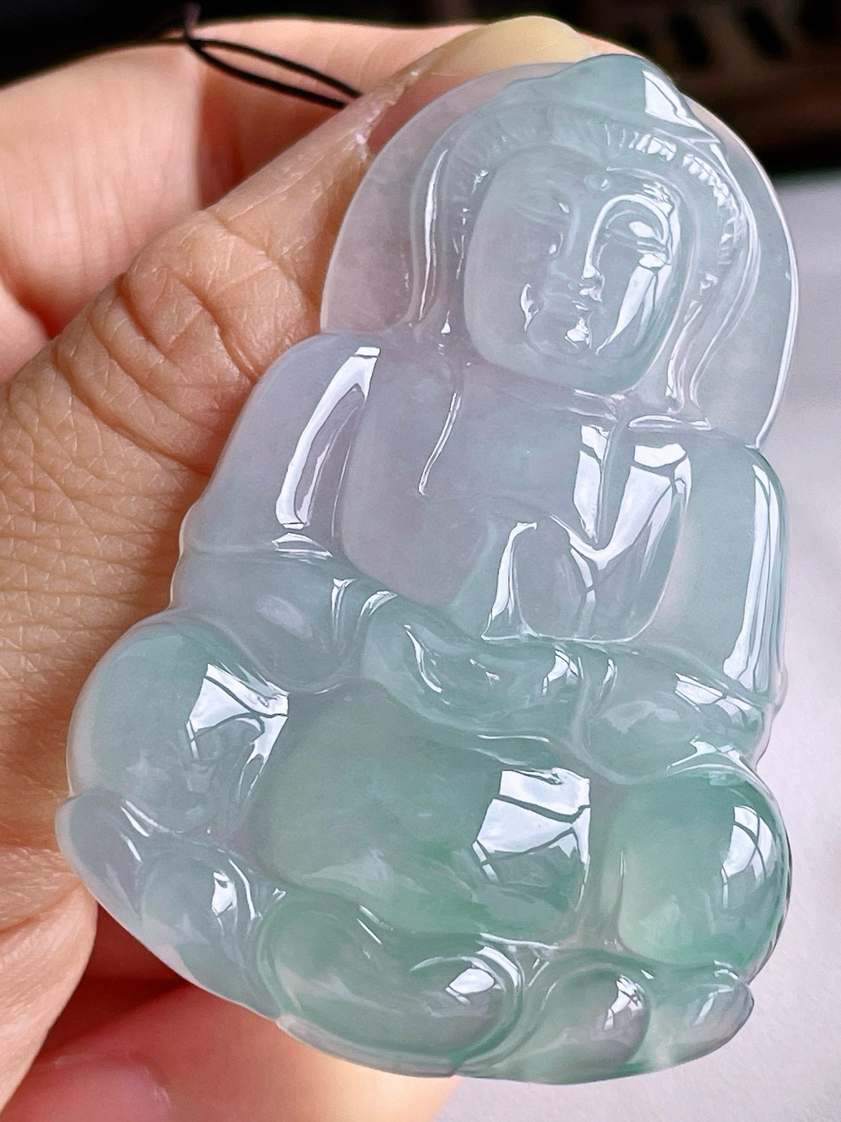 【裸石】冰晴水观音大观音吊坠
【说明】缅料 性价比高  
【尺寸】56.4-37.6-7.5