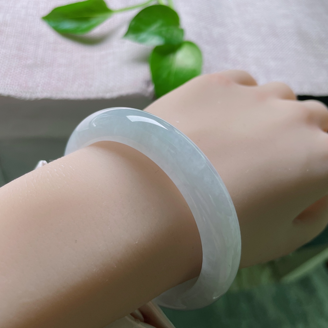 54.7/11.8/8.4，冰紫正圈，种老，清润通透，佩戴，减龄，皮纹，ss50076a