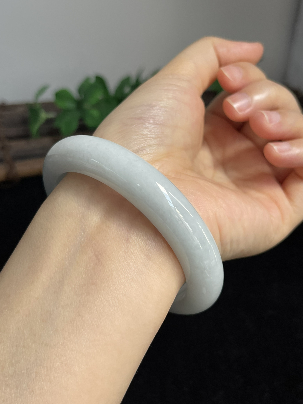 正圈59.5圈口，翡翠手镯