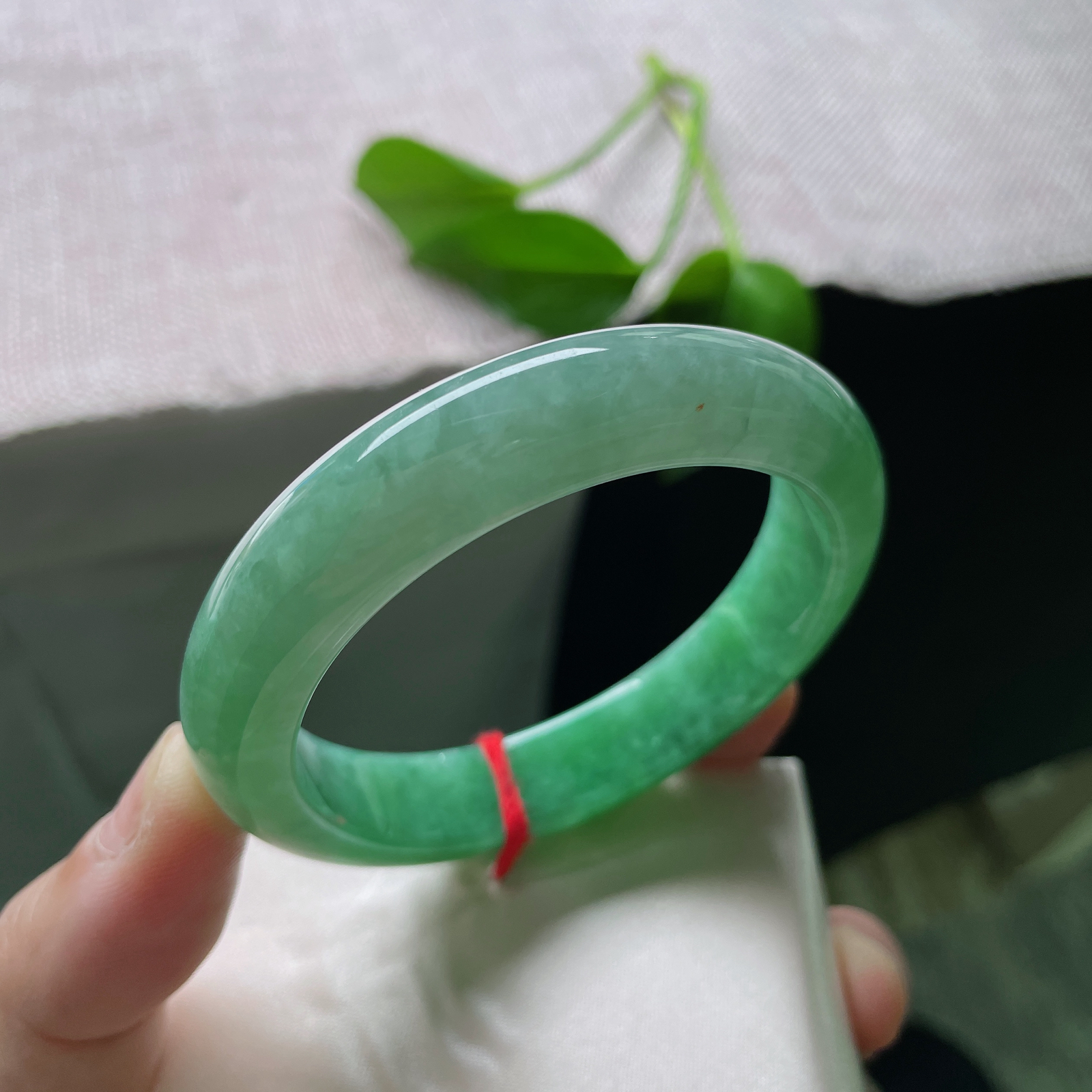 54.1/12.5/8.7，满绿正圈，水润，颜色靓丽，青春，娉婷袅娜..