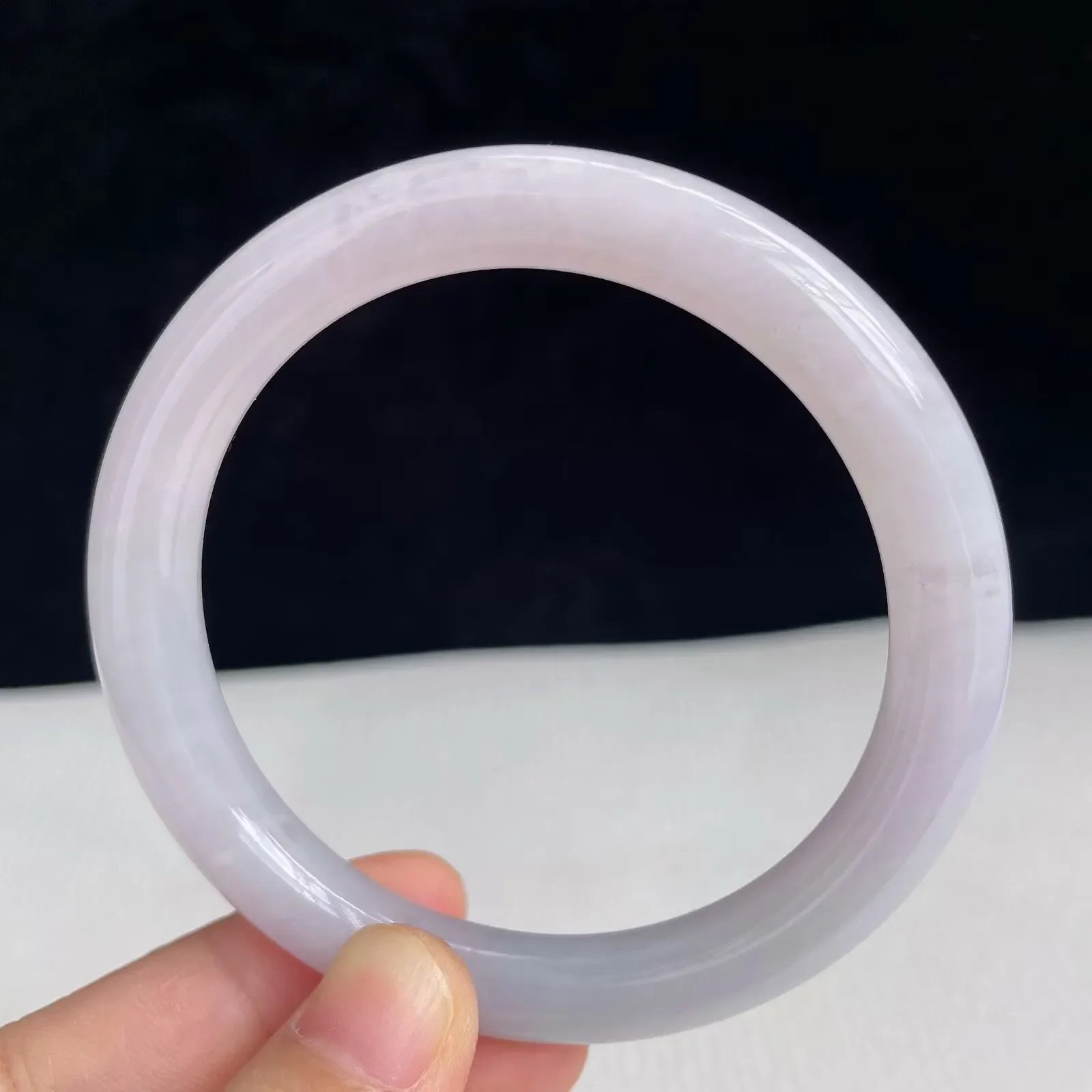 55圈好种水玉石天然翡翠水润有种有色手镯41.38g