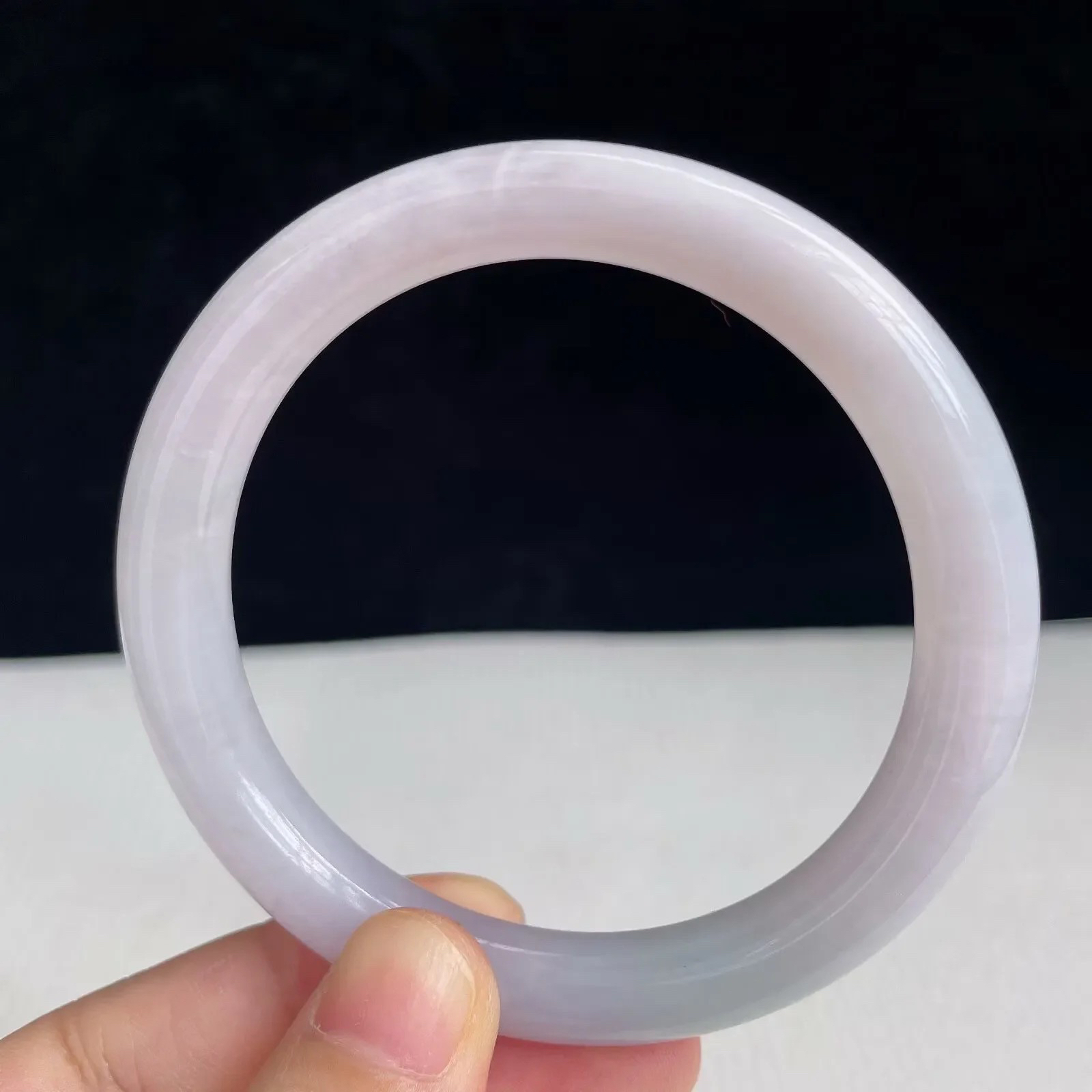 55圈好种水玉石天然翡翠水润有种有色手镯41.38g