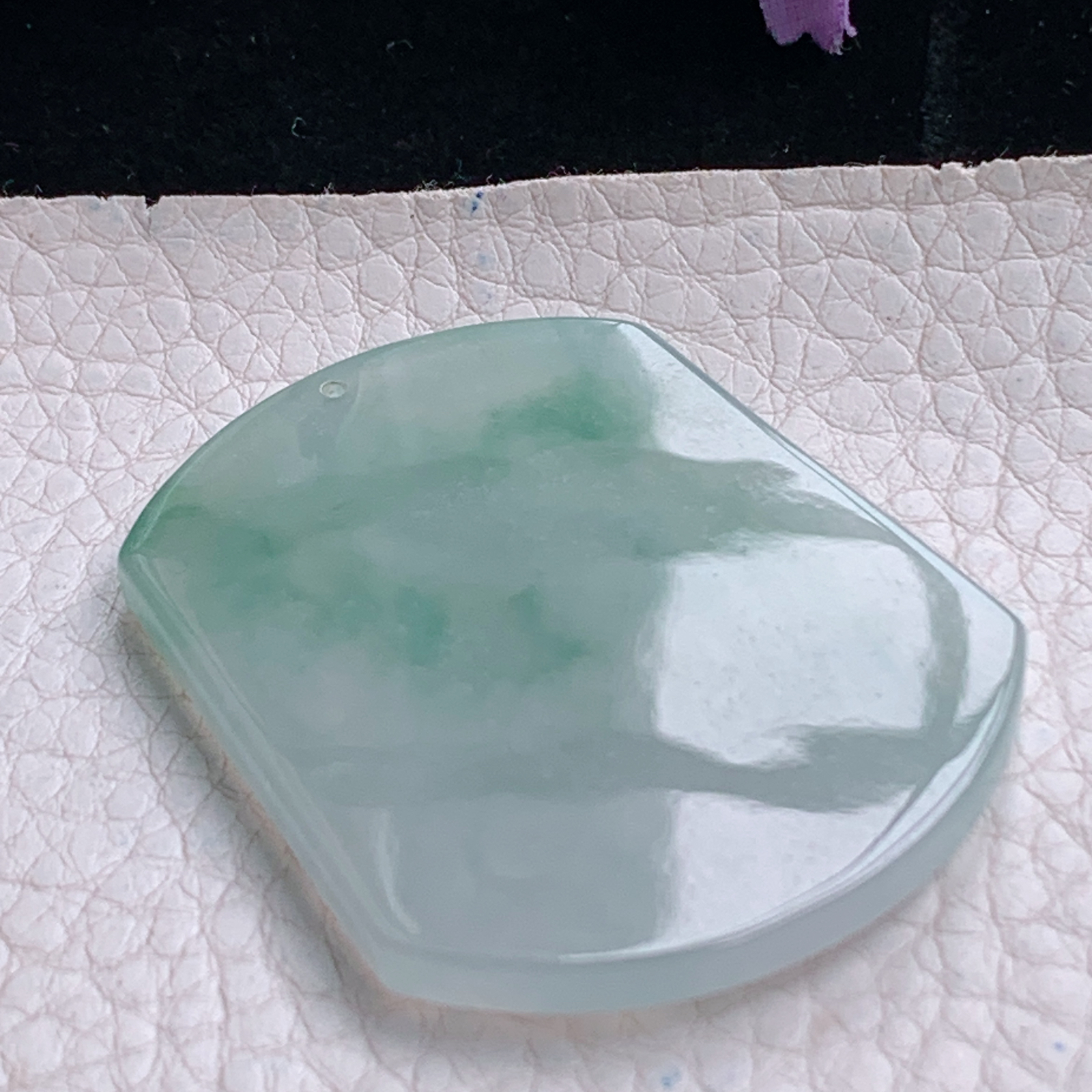 ktj实拍50*40*5.5天然缅甸翡翠冰透大势至观音菩萨吊坠生肖守护神玉坠