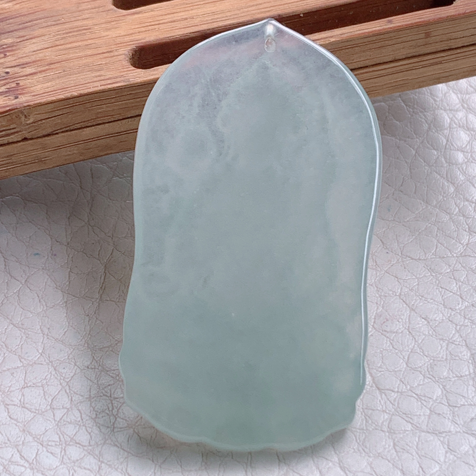 ktj实拍52.5*29.8*5.8天然缅甸翡翠冰种虚空藏观音菩萨吊坠生肖守护神玉坠