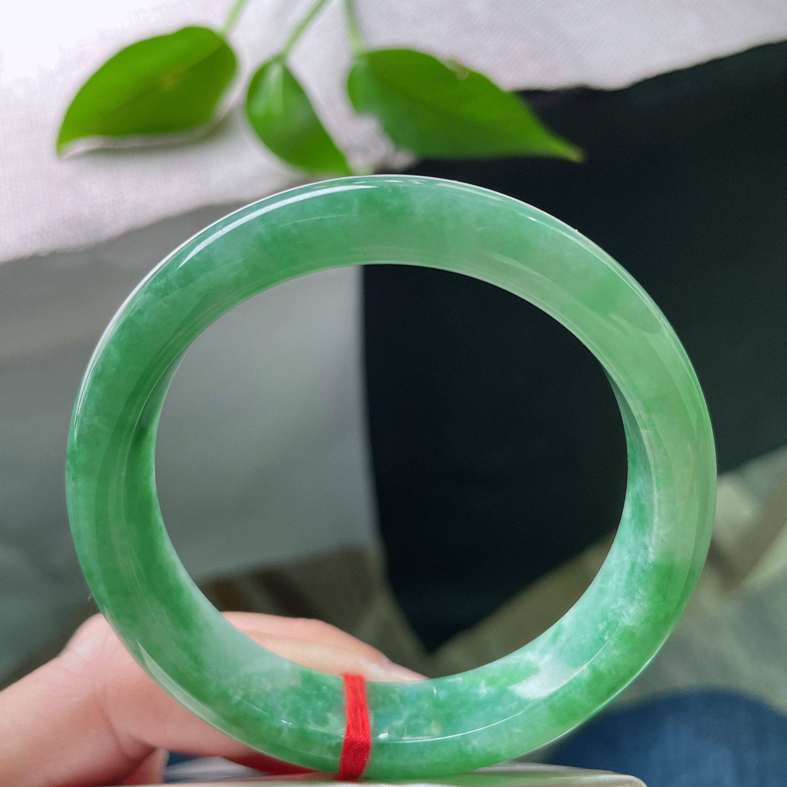 57.4/13/8.3绿底正圈，水润，沉稳贵气，郁郁葱葱。