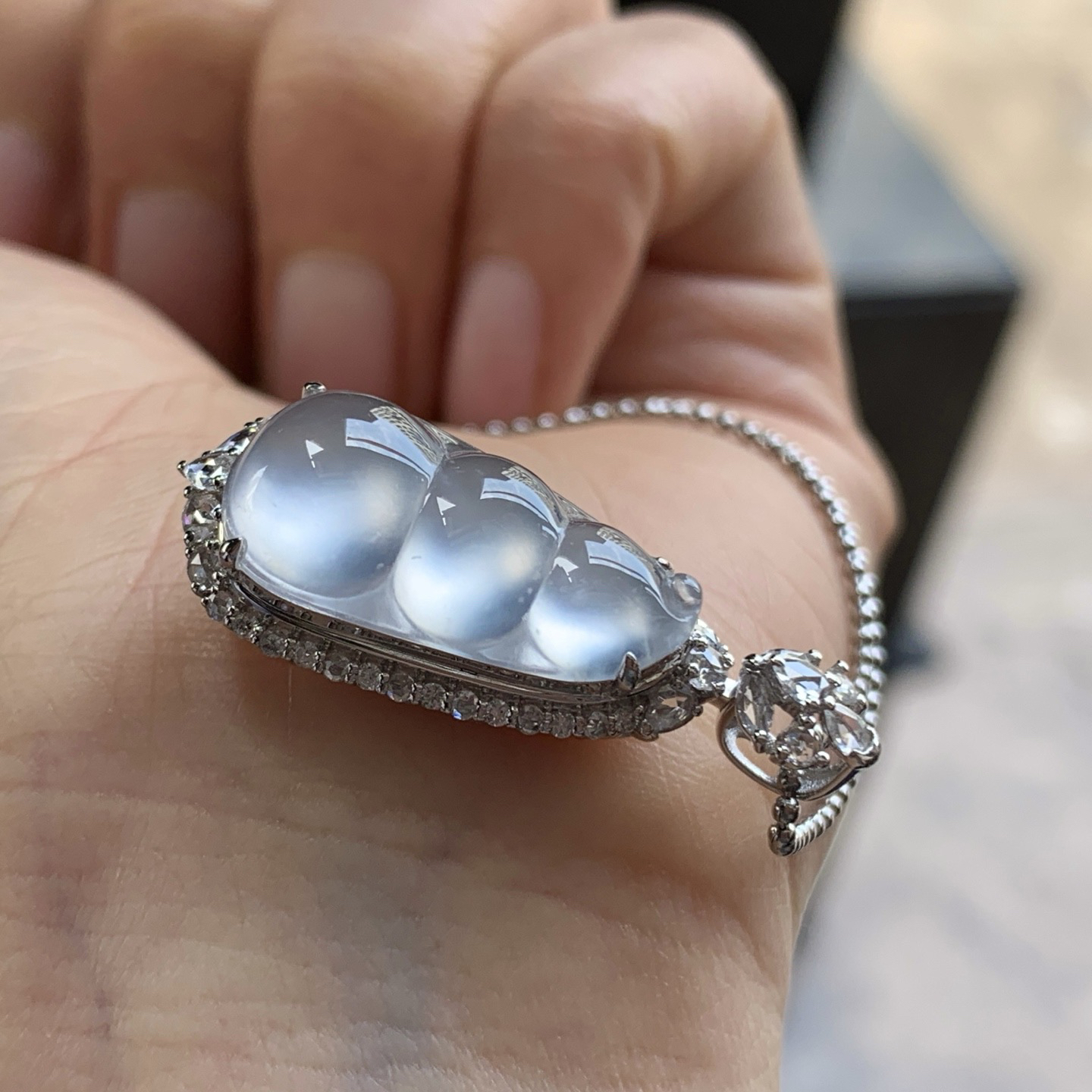 金钻镶嵌冰雪花棉豆子^_^荧光十足