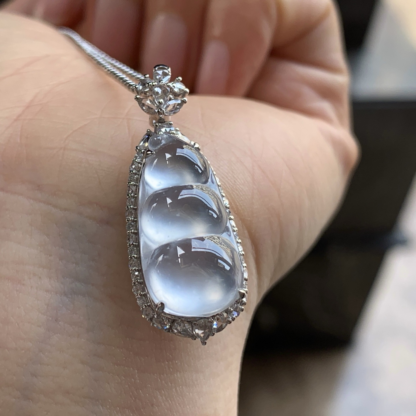 金钻镶嵌冰雪花棉豆子^_^荧光十足