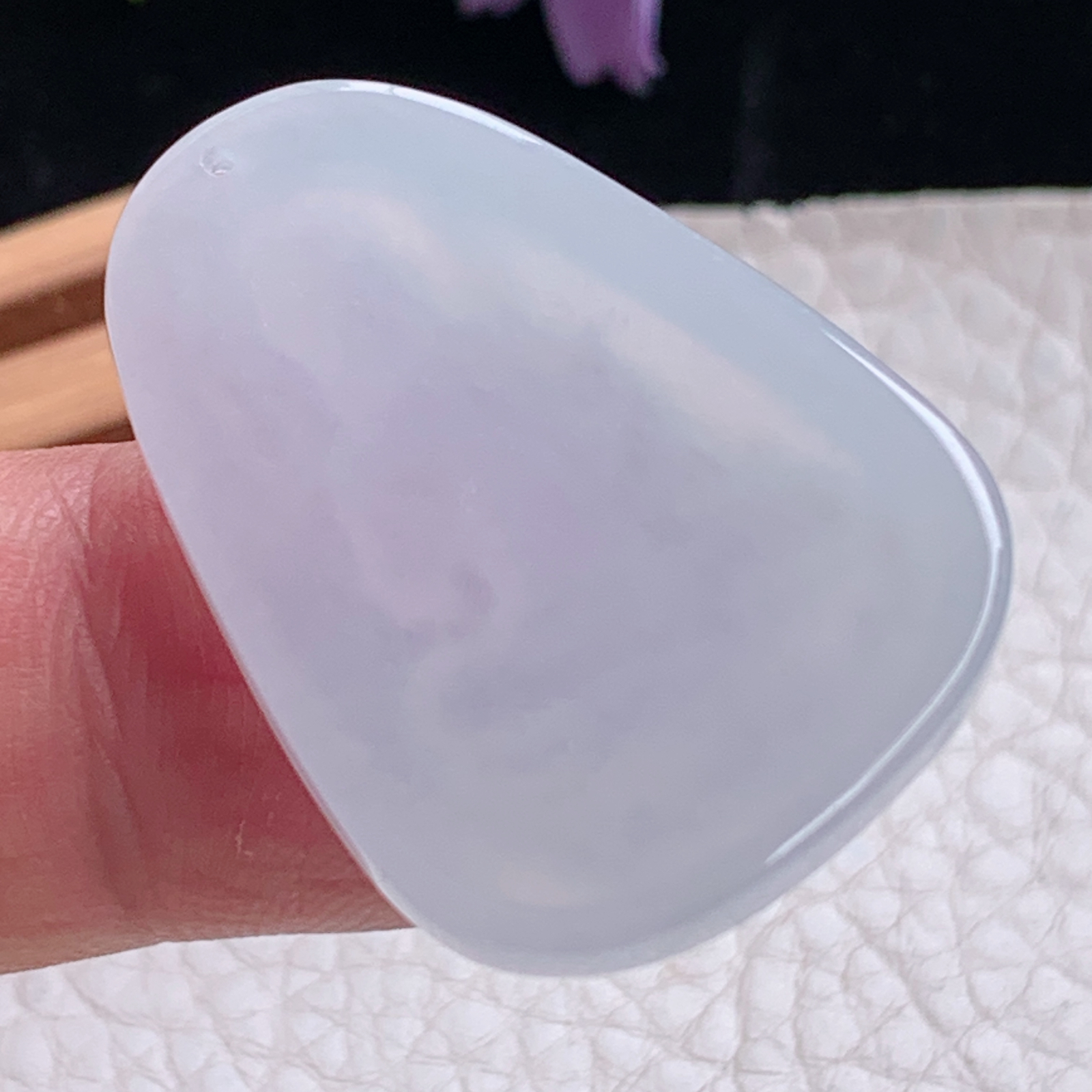 ktj实拍34*25*5.5天然缅甸翡翠冰透虚空藏观音菩萨小吊坠生肖守护神玉坠