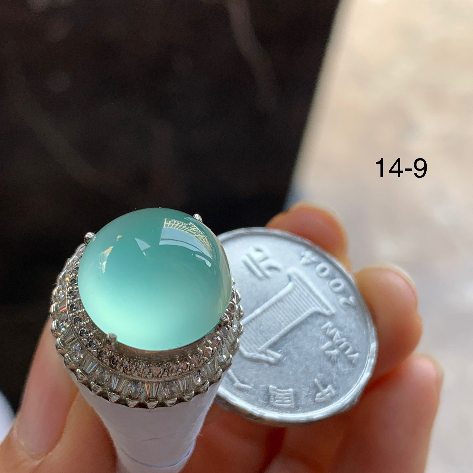 冰蓝戒面^_^水润