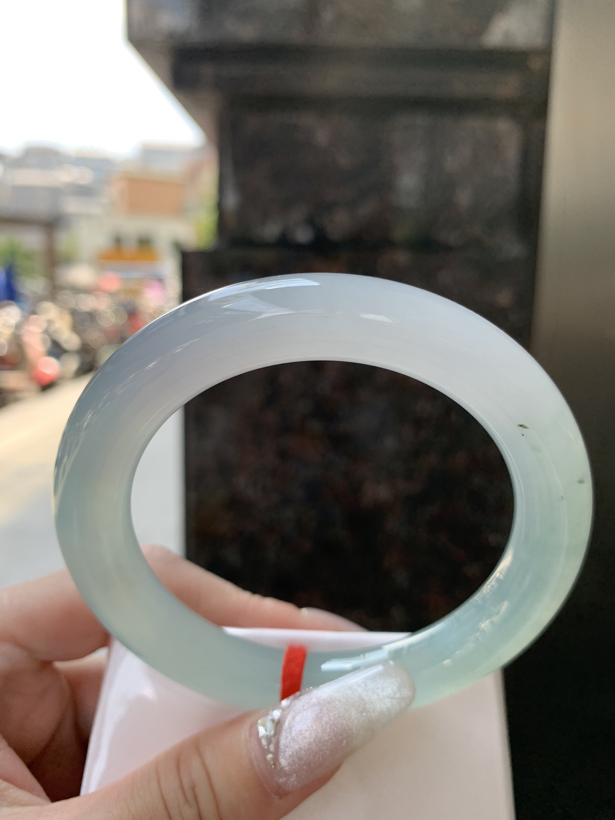 冰晴蓝圆条58.1-11.2-11.2有一种半山半水的感觉，种水很好