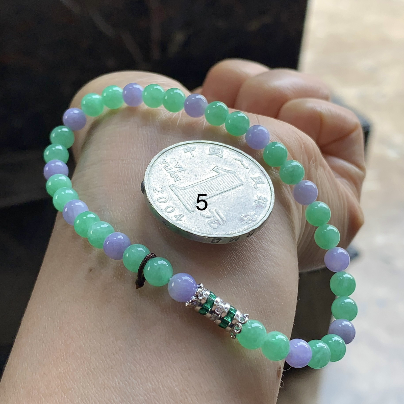 春带彩手串^_^鲜艳