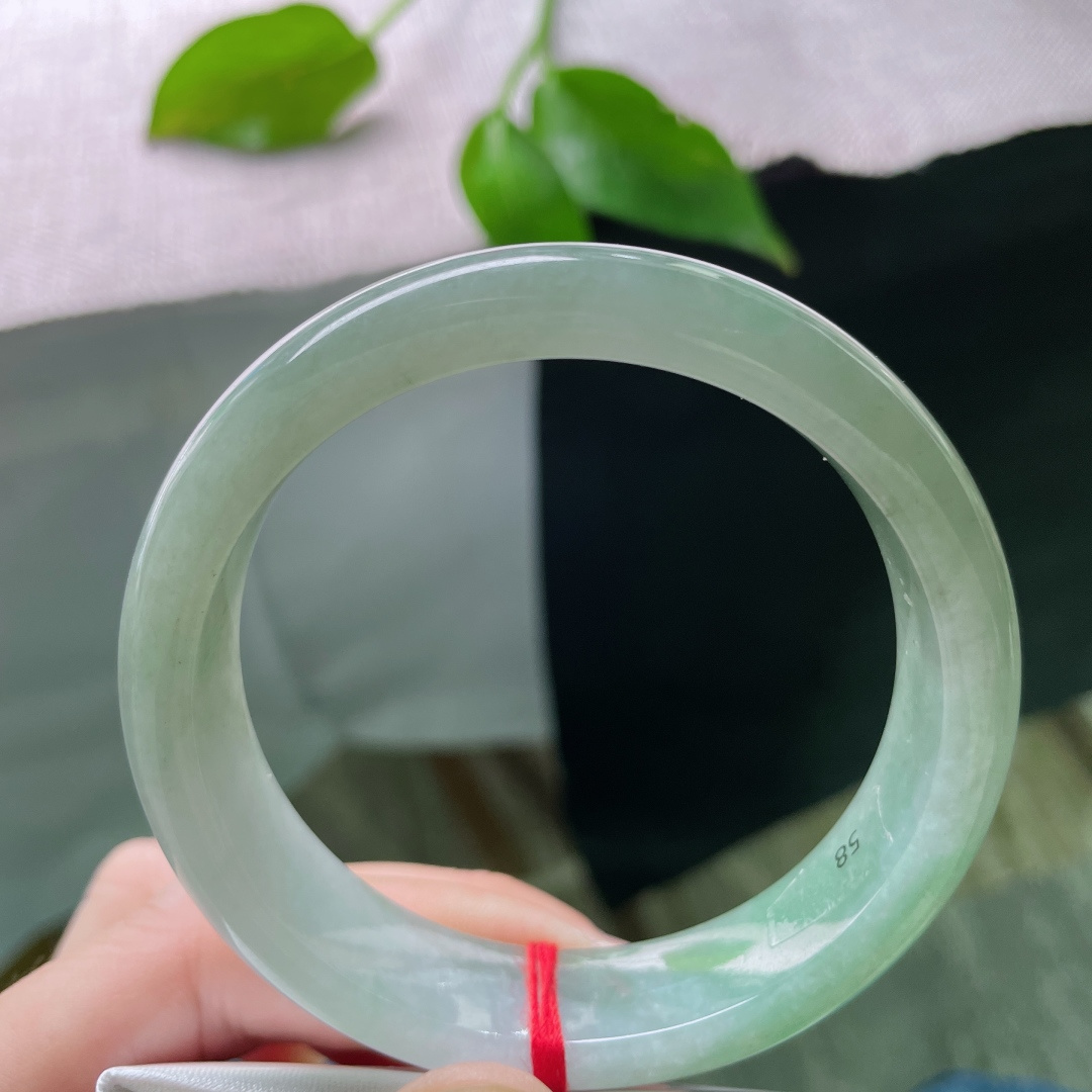 57.8/14.5/8油青正圈，水润细腻，清雅，贵气，宽版，ss49263a