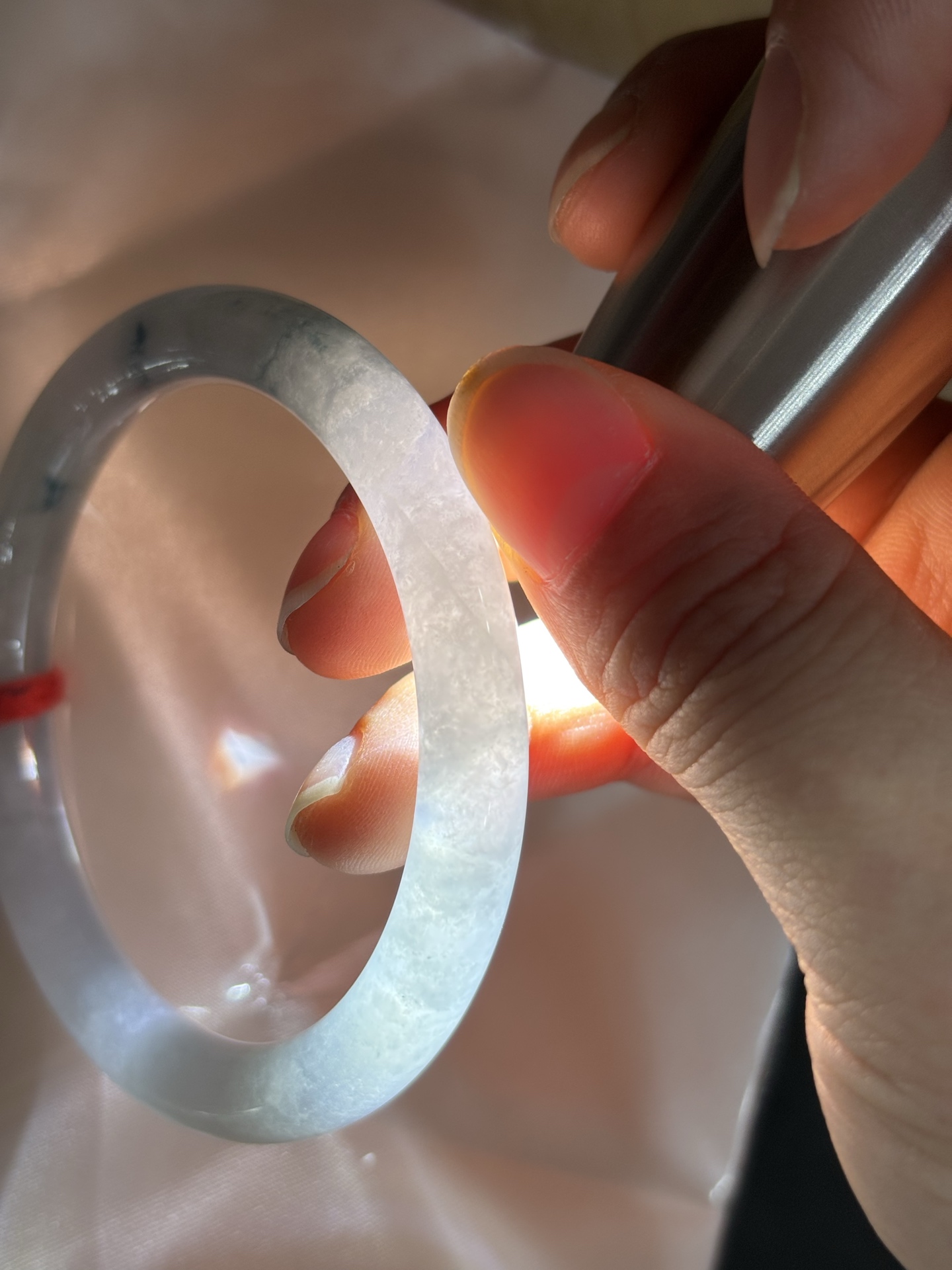 冰飘花美人条 55.2-7.7-7.8 0408-N377-1 打灯棉纹，不影响，山水有色，出晨不染，袅袅清幽撩人面，充满韵味的冰飘花美人条