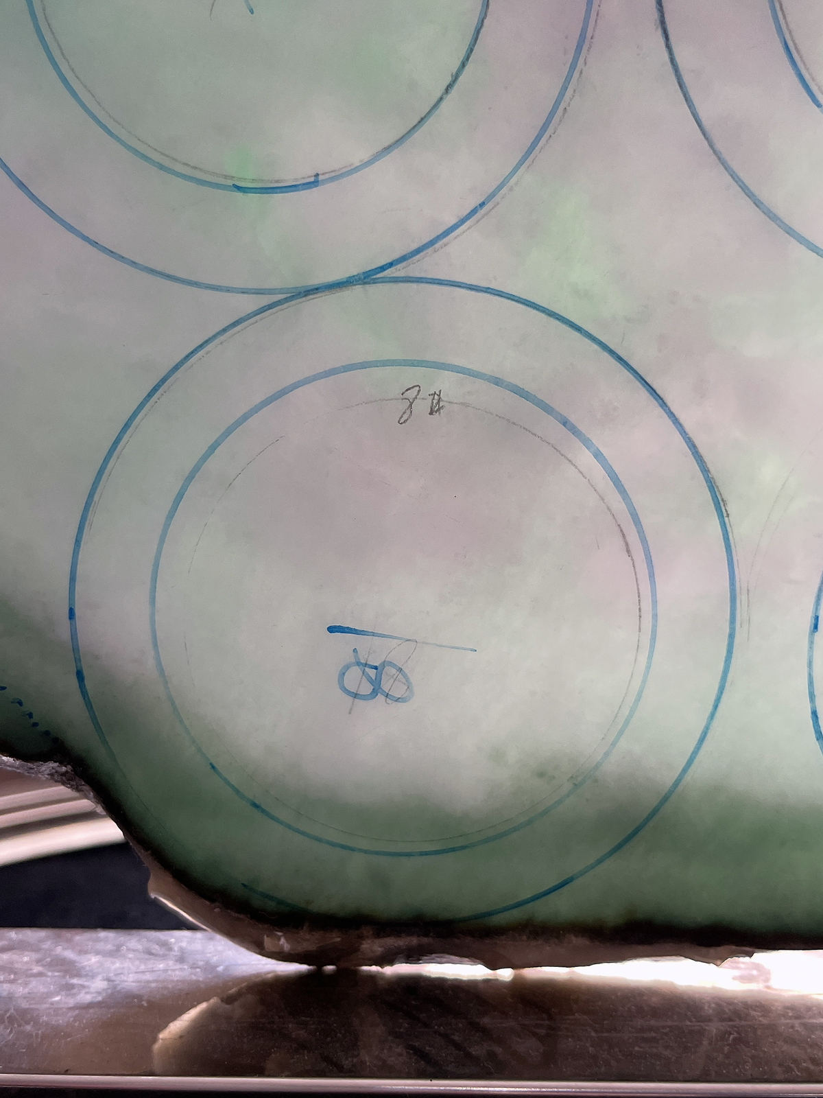 翡翠板料，⭕️正圈最大做65，圆条最大做61