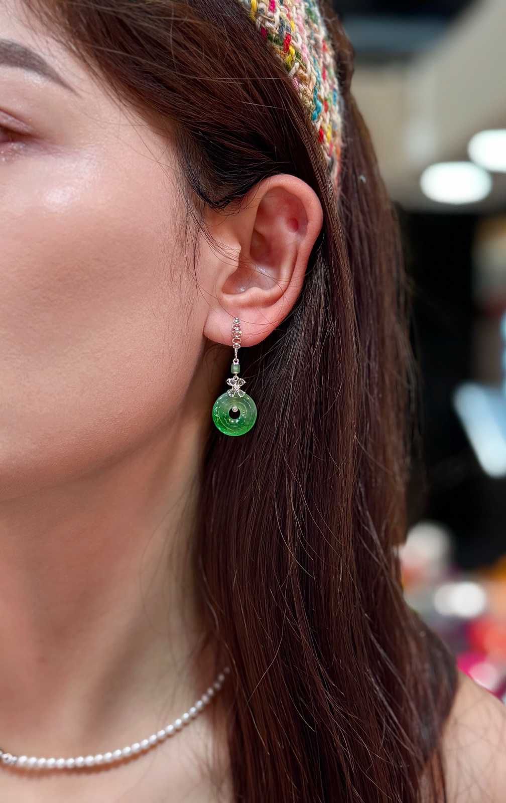 冰晴 飘阳绿 甜甜圈耳坠

18k金镶嵌