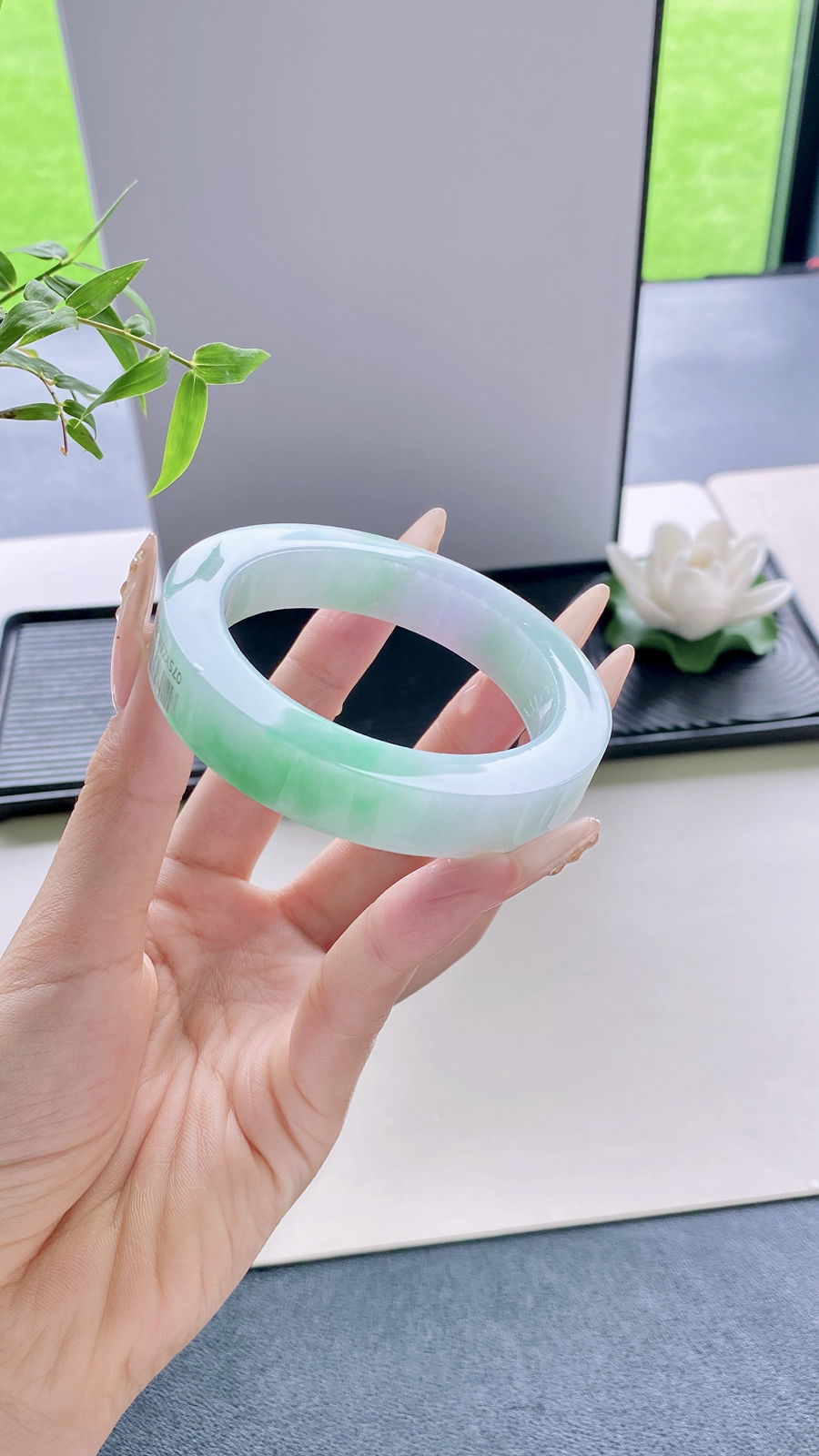 【飘绿手镯胚】