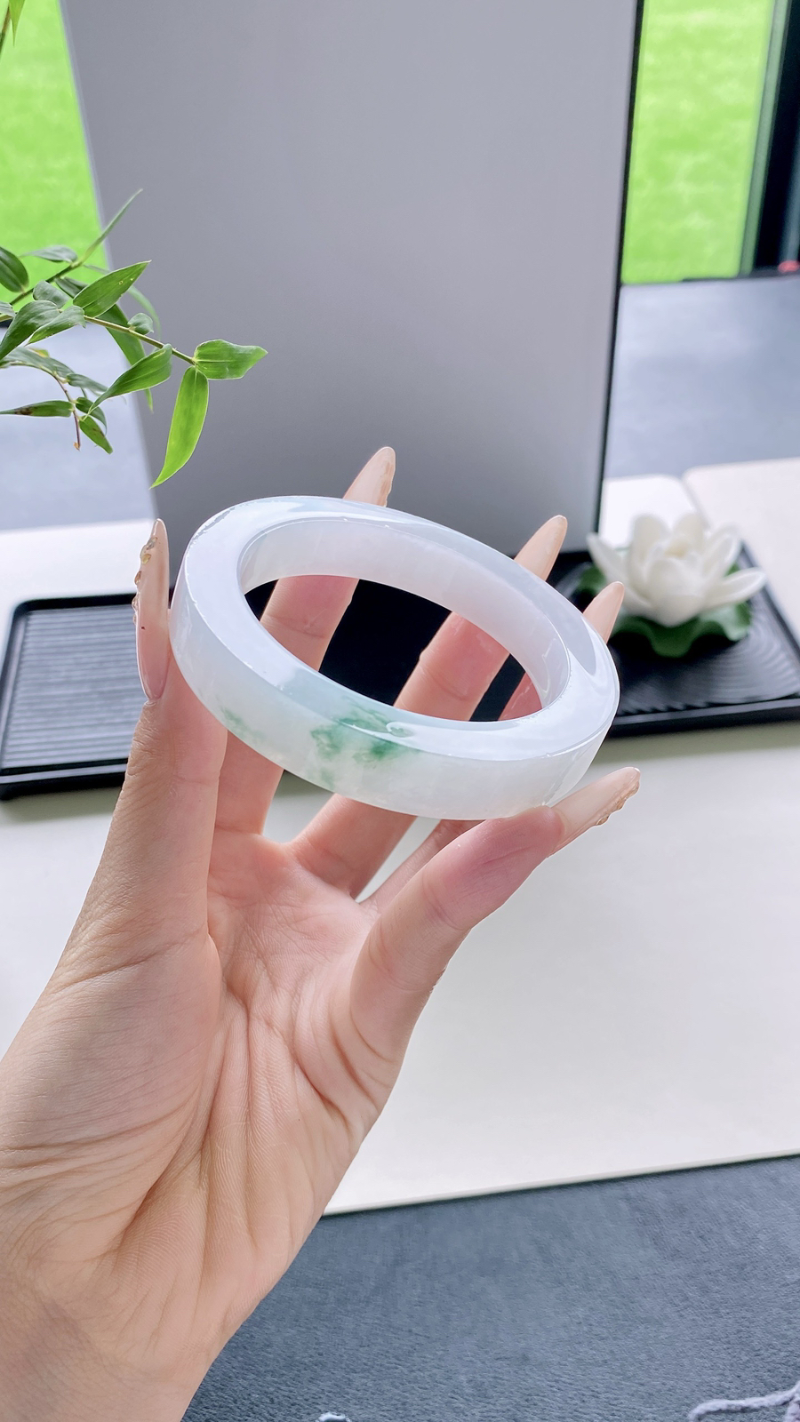 【飘绿手镯胚】