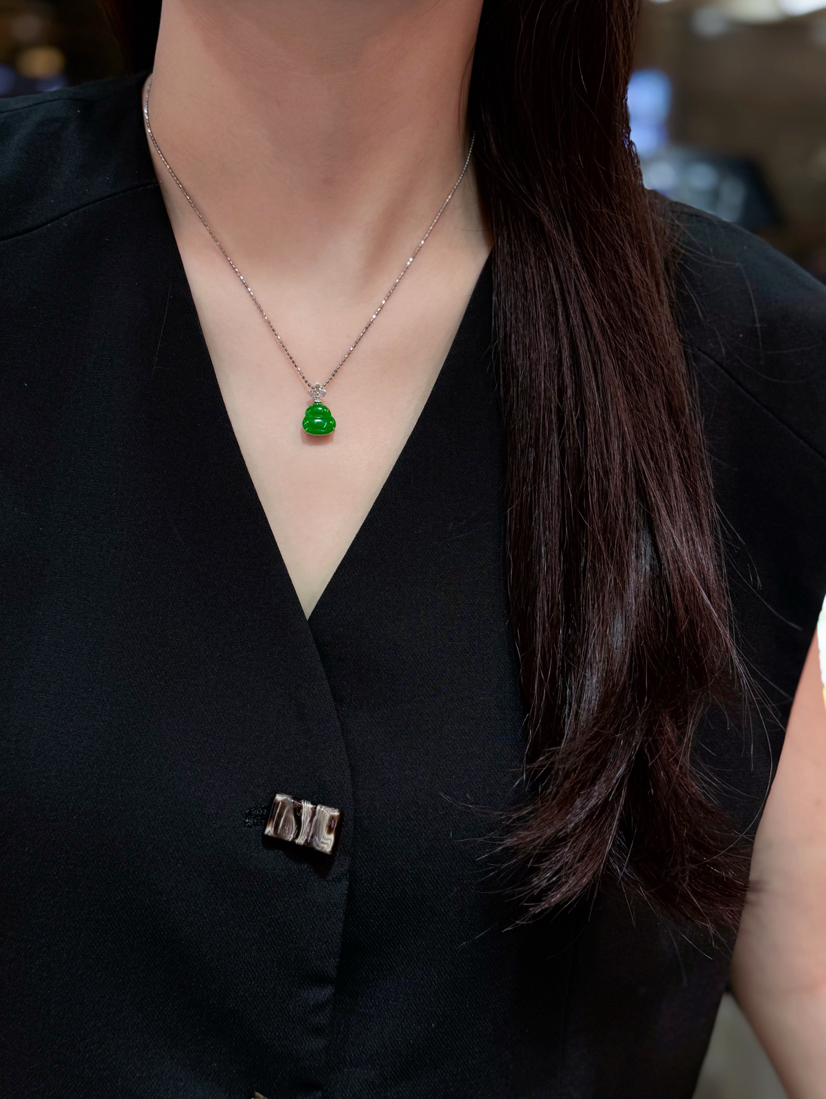 满色 正阳绿 mini葫芦吊坠

18k金简镶嵌