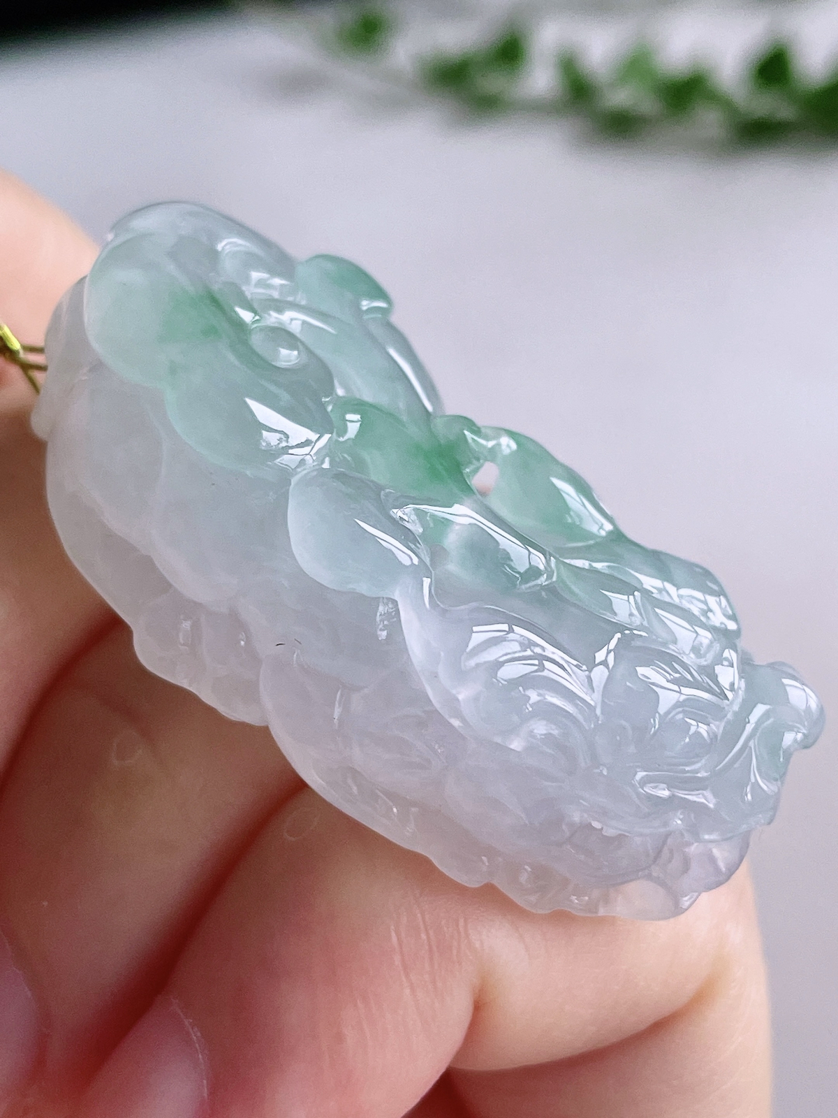 【裸石】冰飘花貔貅吊坠
【说明】缅料 性价比高  
【尺寸】 42.6-22.2-13.4.