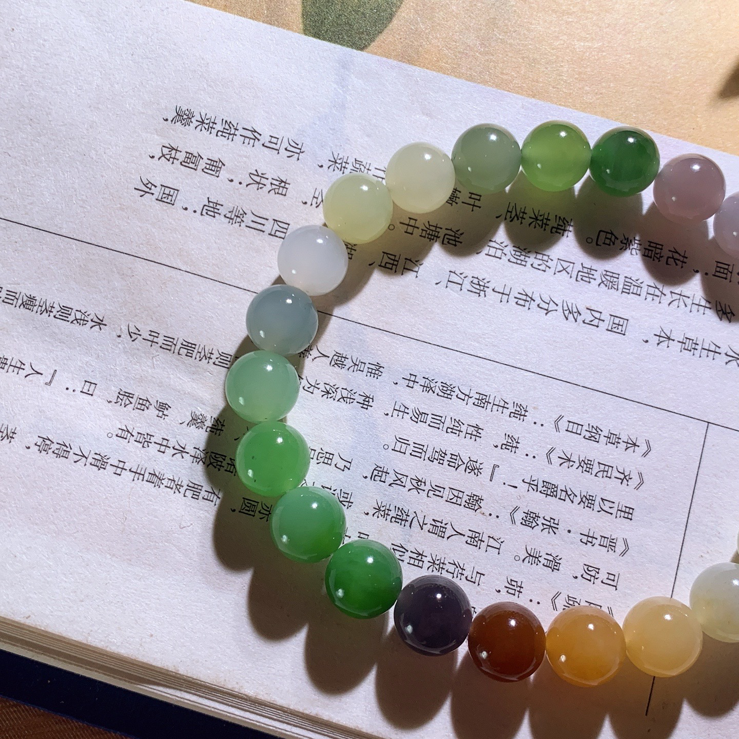 新疆和田玉多宝圆珠手串 单颗尺寸8！玉质细腻油润 底色纯净 脂粉好，品质好。lt260407