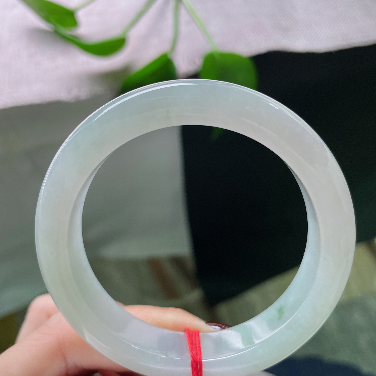 54.8/12.6/9绿底正圈，底子干净清爽，温馨素雅，不失优雅端庄