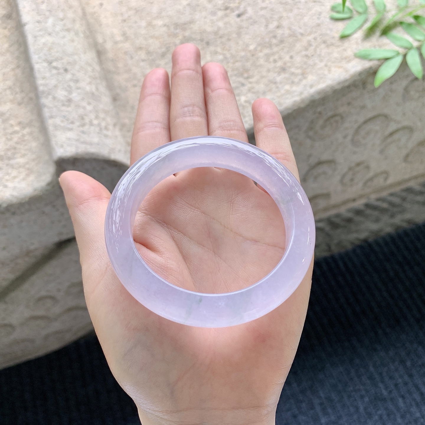 正圈53 54【圈口】54.5/12/9【编码】HT041023【描述】冰种粉紫，清透，水润，种老，